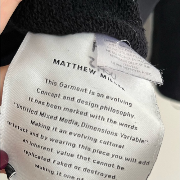 Mathew Miller Untitled Men's Black Sweater - Picture 3 of 4